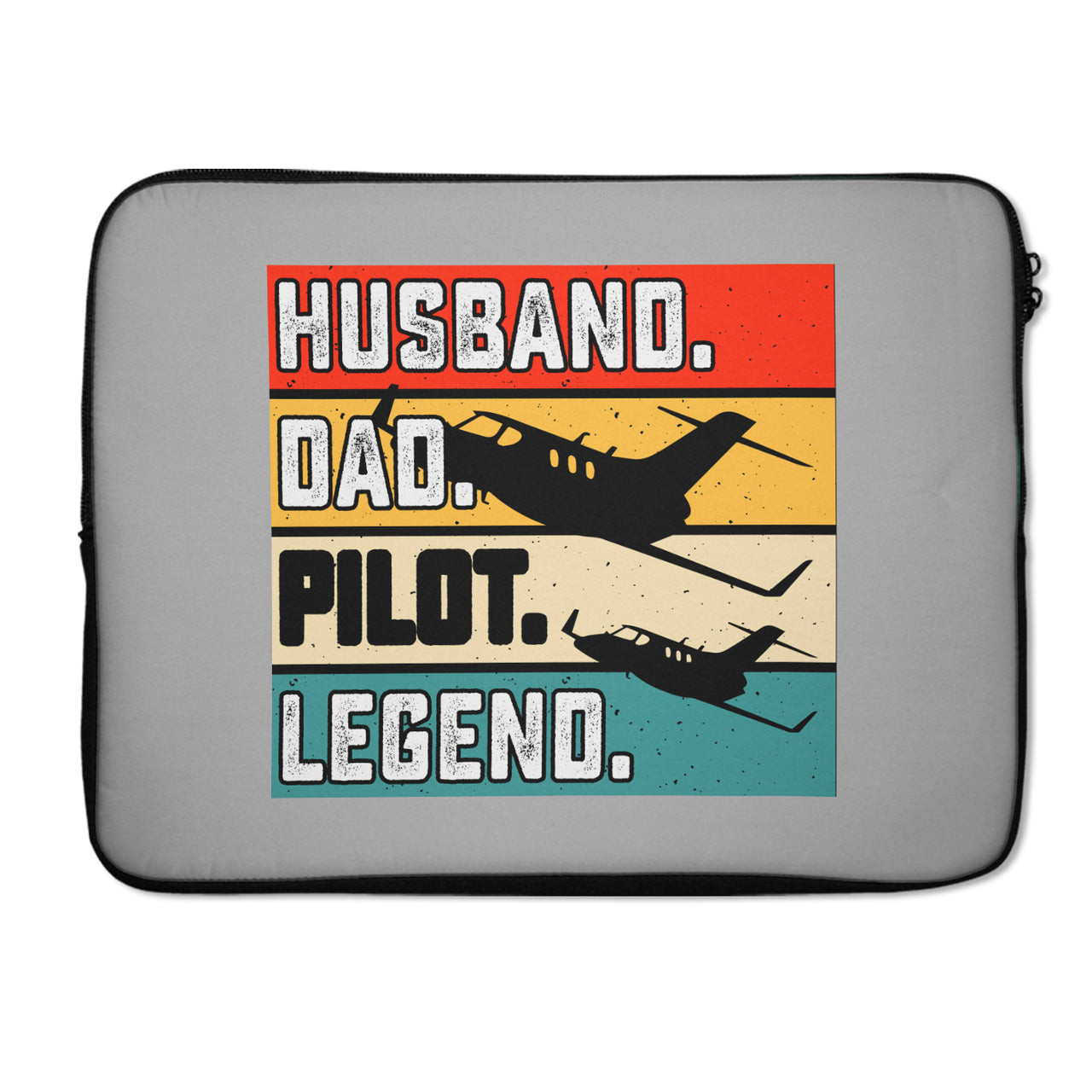 Husband & Dad & Pilot & Legend Designed Laptop & Tablet Cases