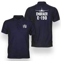 Thumbnail for Embraer E-190 & Plane Designed Double Side Polo T-Shirts