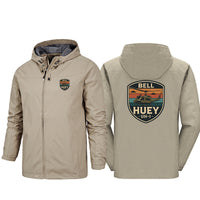 Thumbnail for Retro BELL HUEY UH-1 Designed Rain Jackets & Windbreakers