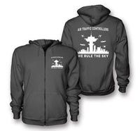 Thumbnail for Air Traffic Controllers - We Rule The Sky Designed Zipped Hoodies