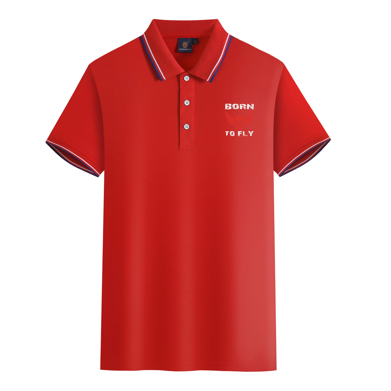 Born To Fly SKELETON Designed Stylish Polo T-Shirts