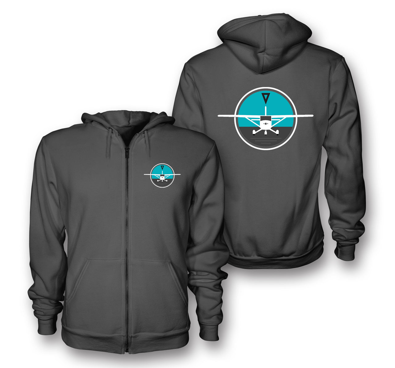 Cessna & Gyro Designed Zipped Hoodies