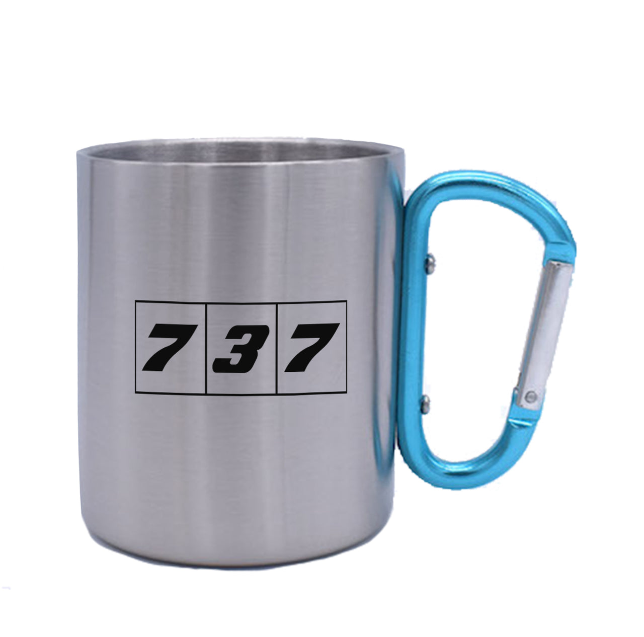 Flat Colourful 737 Designed Stainless Steel Outdoors Mugs