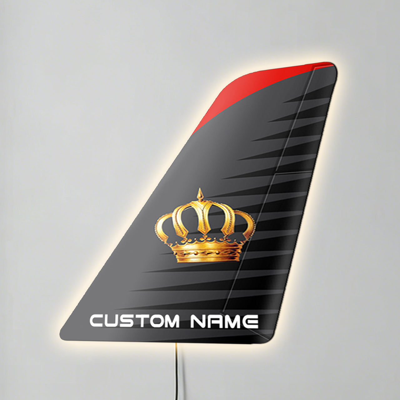 Royal Jordanian Designed Metal Wall LED Aircraft Tail