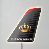 Thumbnail for Royal Jordanian Designed Metal Wall LED Aircraft Tail