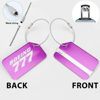 Thumbnail for Boeing 777 & Text Designed Fashion Metal Luggage Tags