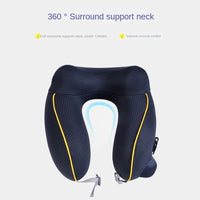 Thumbnail for Elastic Foldable Inflatable U-Shaped Neck Pillow for Airplanes