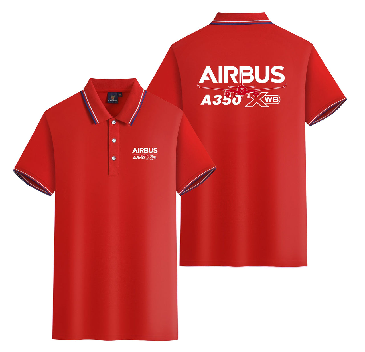 Amazing Airbus A350 XWB Designed Stylish Polo T-Shirts (Double-Side)