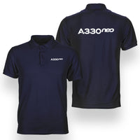 Thumbnail for A330neo & Text Designed Double Side Polo T-Shirts