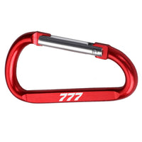 Thumbnail for 777 Flat Text Designed Aluminum Alloy Carabiner Key chains