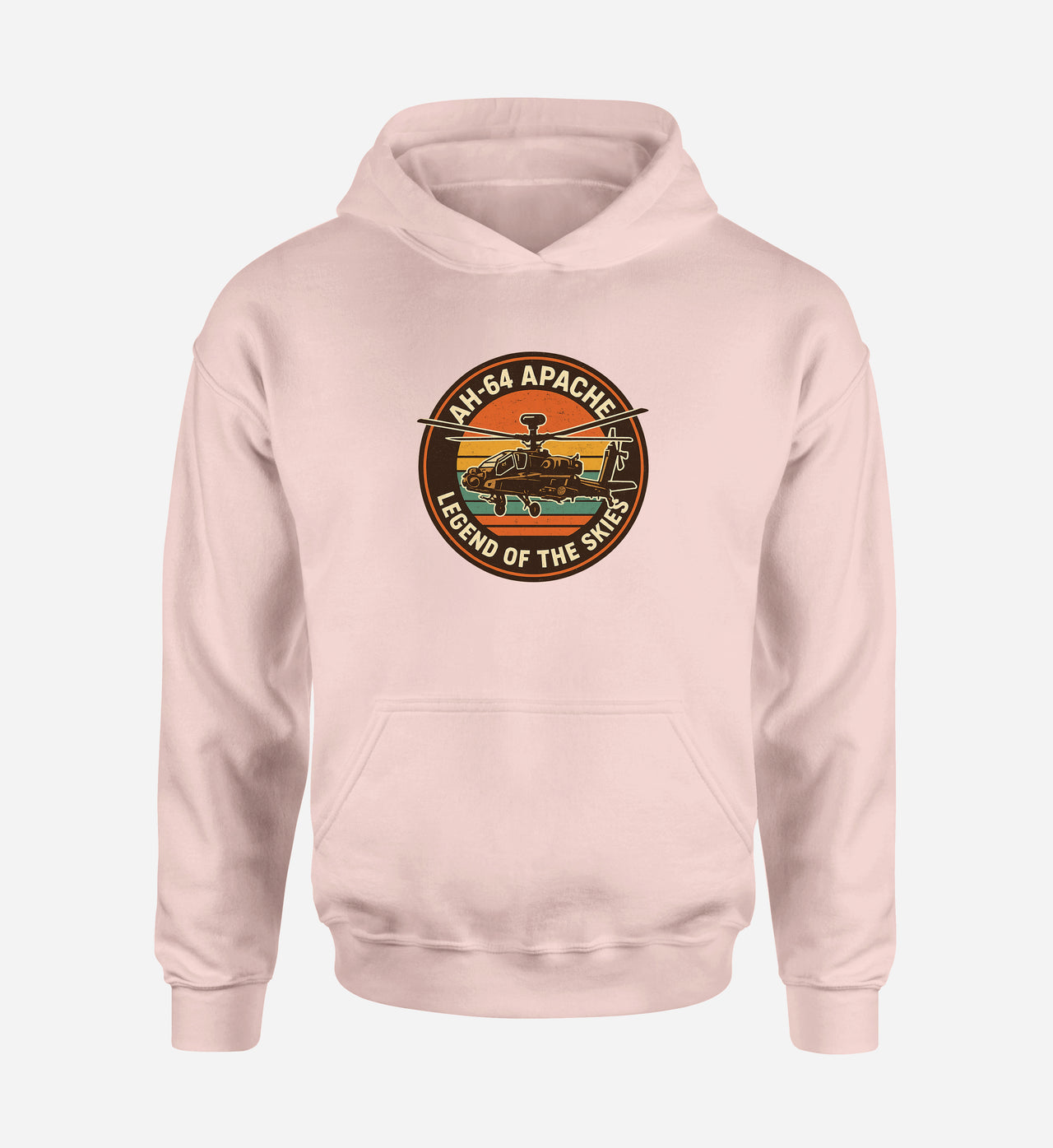 Retro Apache AH-64 Designed Hoodies