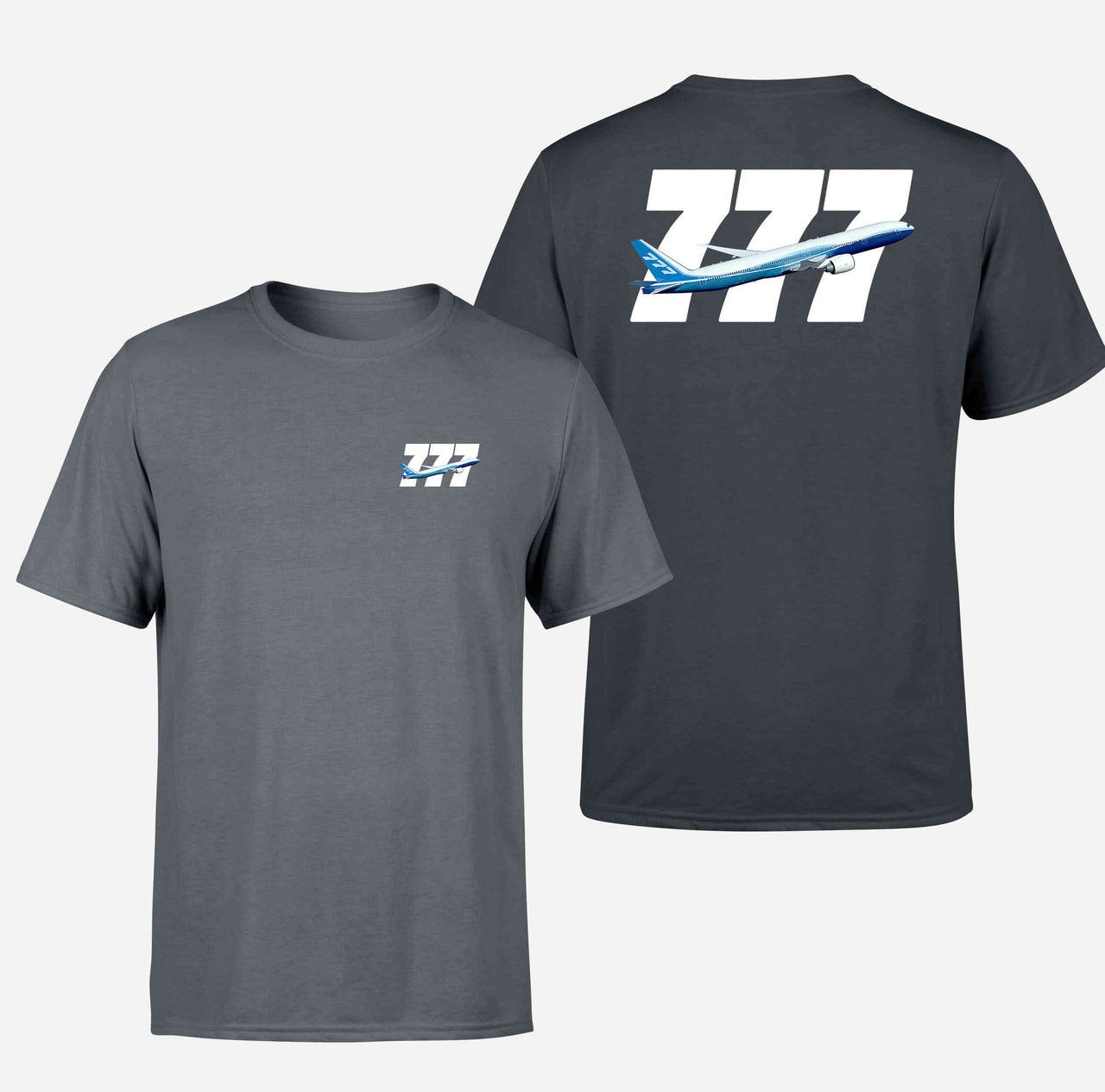 Super Boeing 777 Designed Double-Side T-Shirts