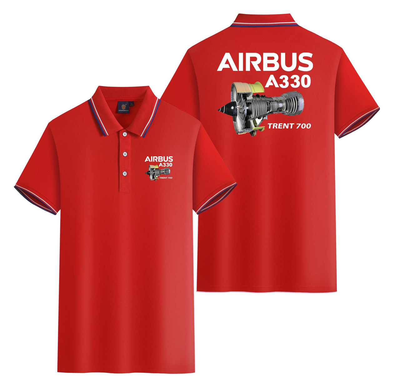 Airbus A330 & Trent 700 Engine Designed Stylish Polo T-Shirts (Double-Side)