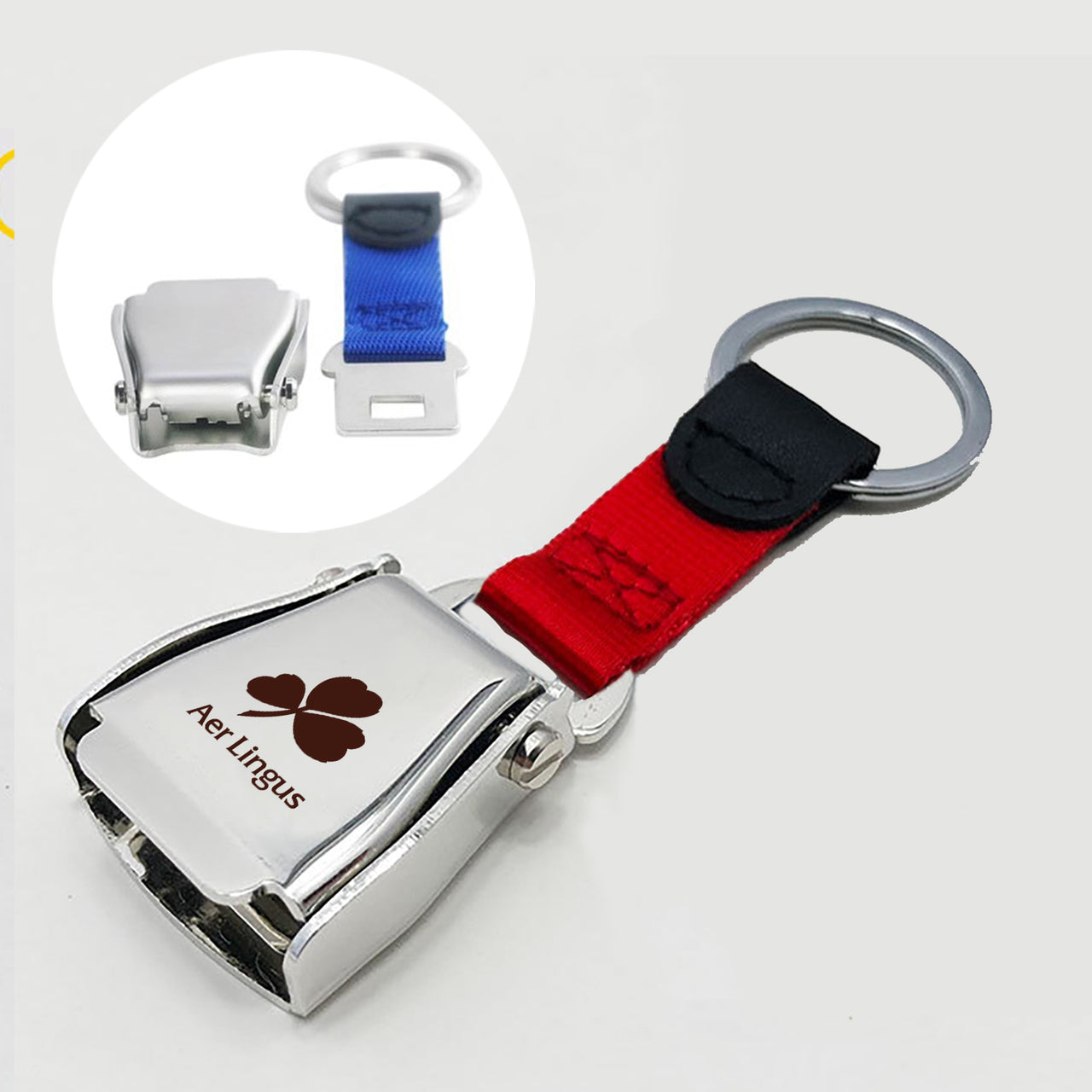 Aer Lingus Airlines Designed Airplane Seat Belt Key Chains