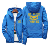 Thumbnail for Don't Disturb I'm Flying Designed Thin Windbreaker Jackets