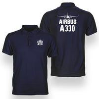 Thumbnail for Airbus A330 & Plane Designed Double Side Polo T-Shirts