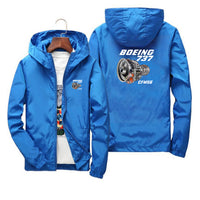 Thumbnail for Boeing 737 Engine & CFM56 Designed Thin Windbreaker Jackets - view 12