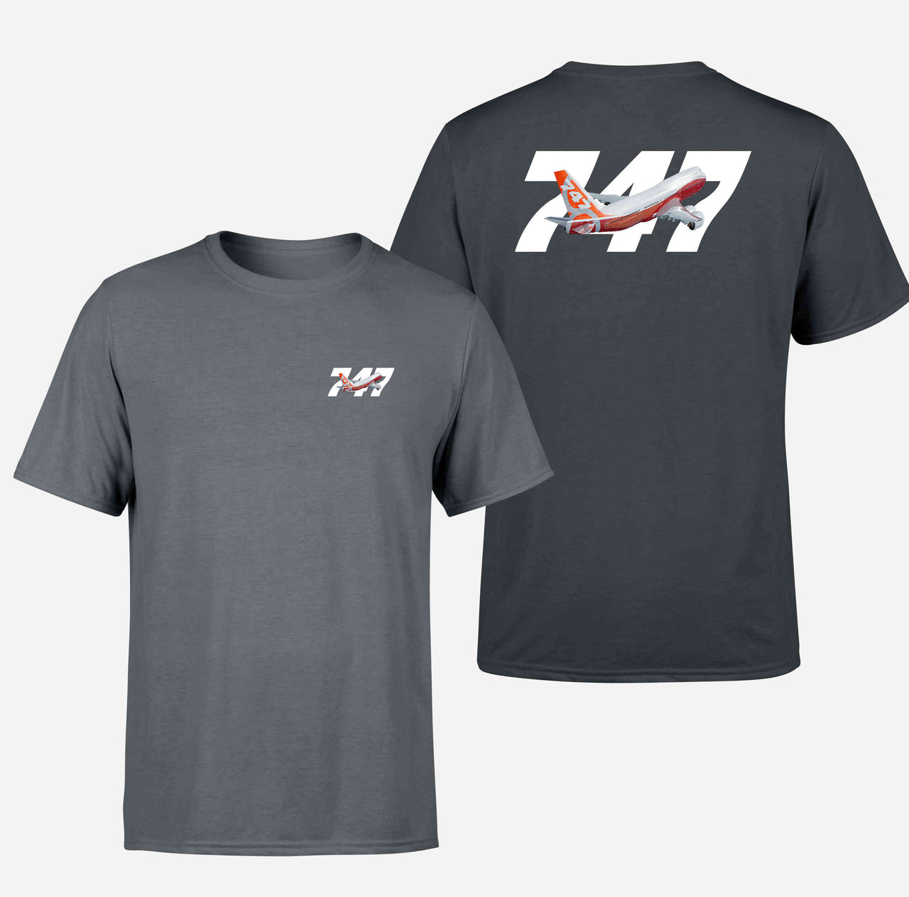 Super Boeing 747 Intercontinental Designed Double-Side T-Shirts