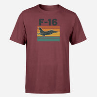 Thumbnail for Retro Fighter Jet F16 Design Super Quality T-Shirts