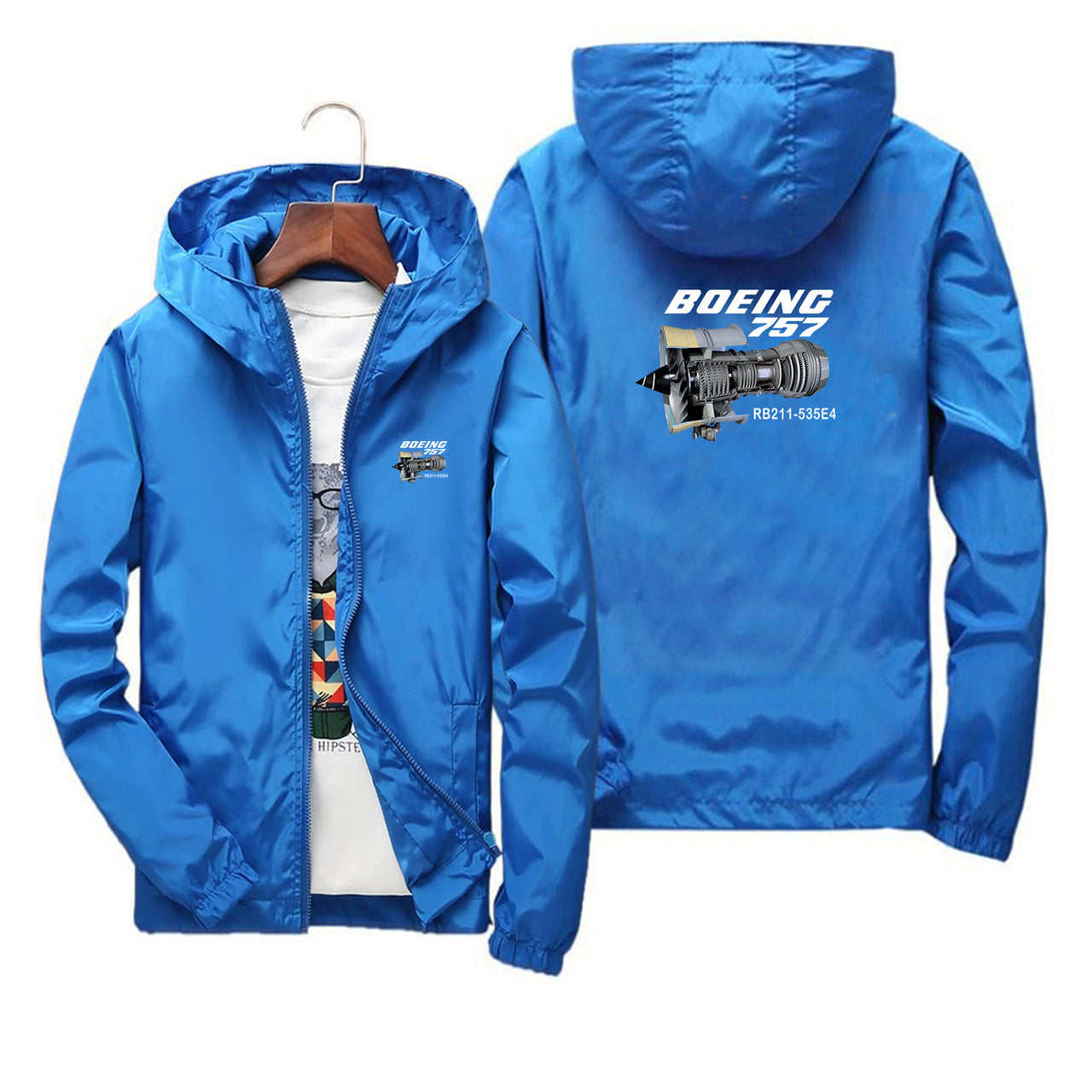 Boeing 757 & Rolls Royce Engine (RB211) Designed Thin Windbreaker Jackets - view 12