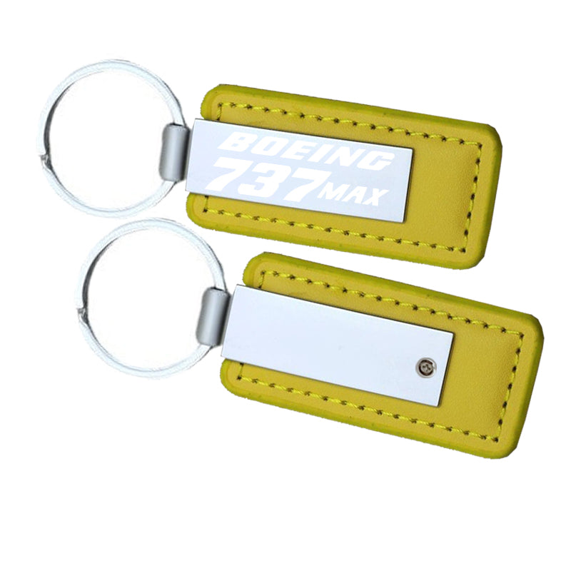 Boeing 737Max Faux Leather Key Chains