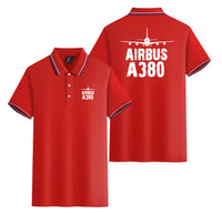 Thumbnail for Airbus A380 & Plane Designed Stylish Polo T-Shirts (Double-Side)