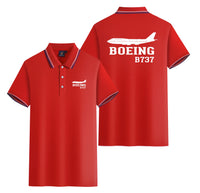 Thumbnail for Boeing 737 Printed Designed Stylish Polo T-Shirts (Double-Side)