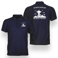Thumbnail for Air Traffic Controllers - We Rule The Sky Designed Double Side Polo T-Shirts