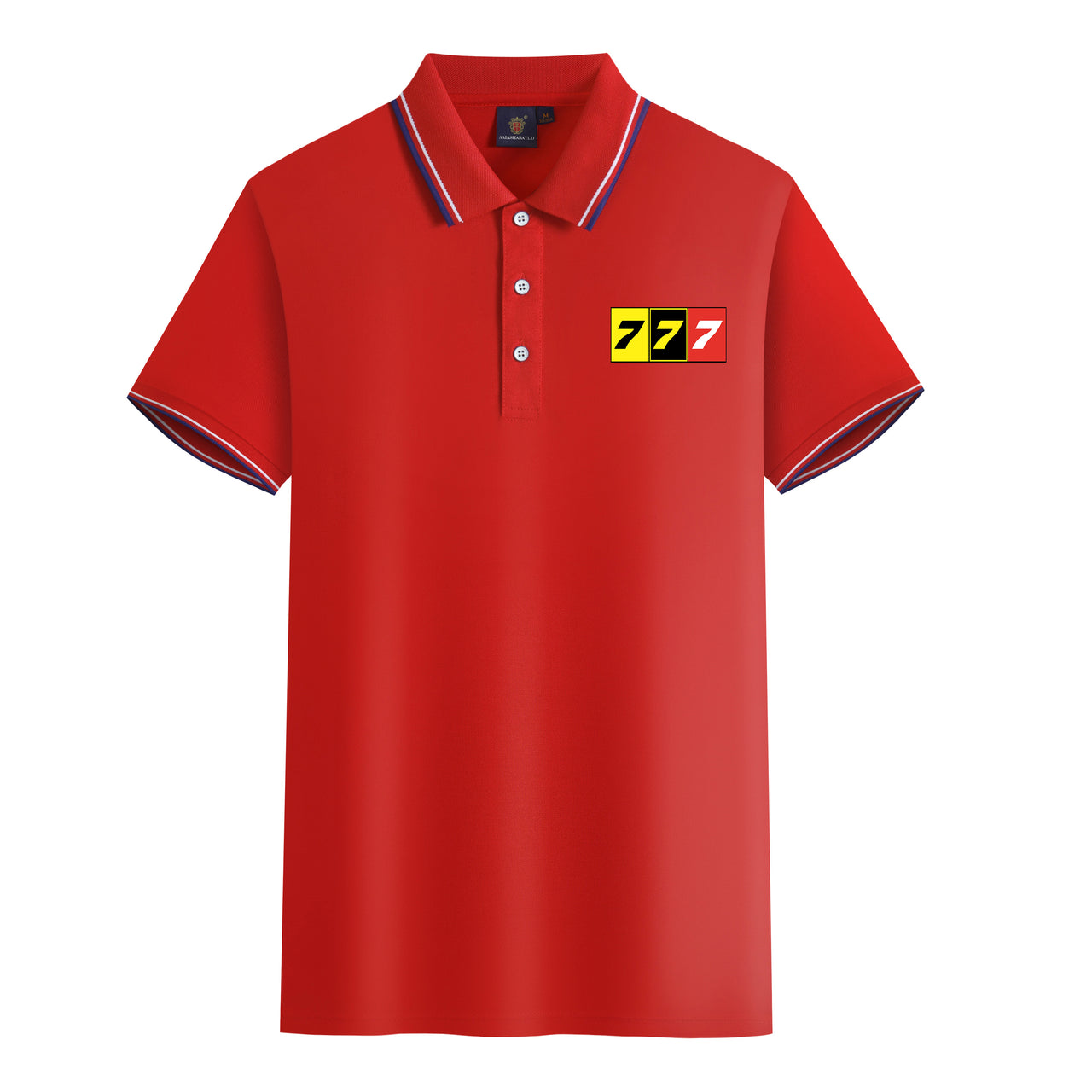 Flat Colourful 777 Designed Stylish Polo T-Shirts
