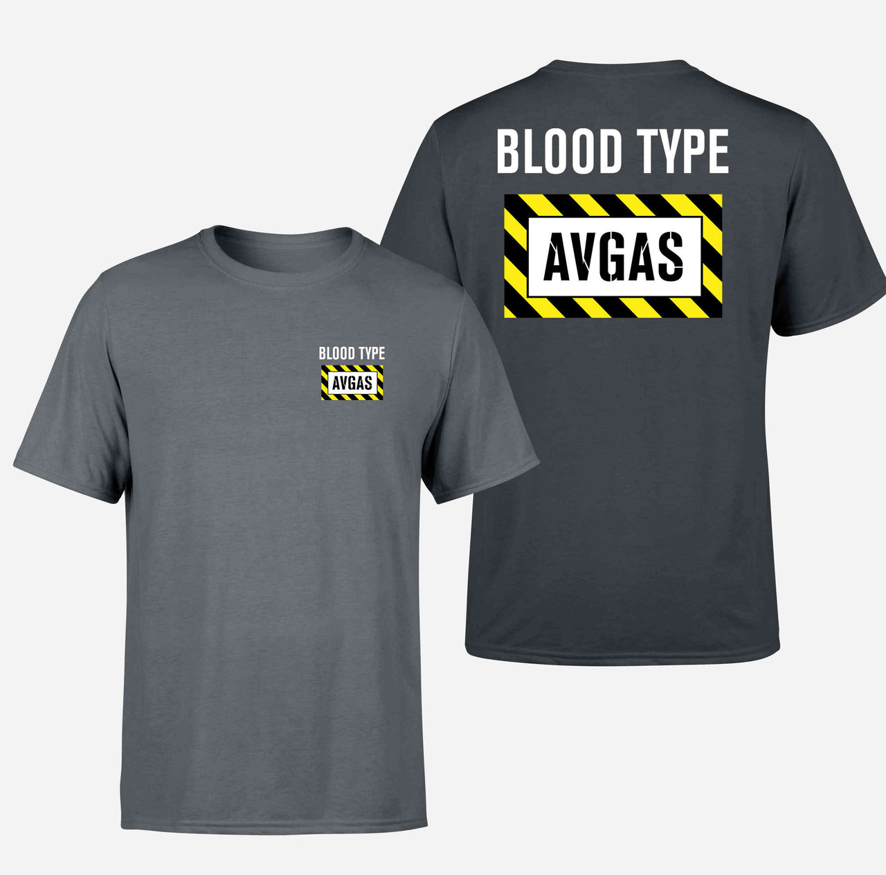 Blood Type AVGAS Double-Side T-Shirts