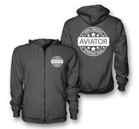 Thumbnail for %100 Original Aviator Designed Zipped Hoodies