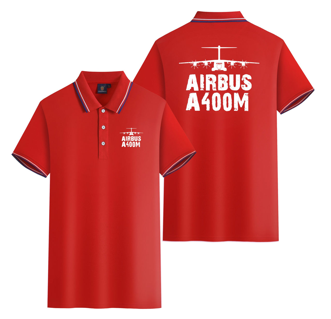 Airbus A400M & Plane Designed Stylish Polo T-Shirts (Double-Side)