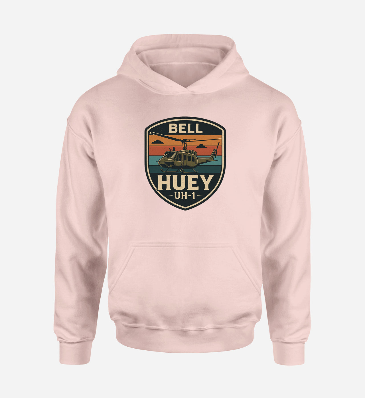Retro BELL HUEY UH-1 Designed Hoodies