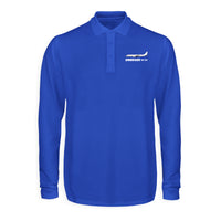 Thumbnail for The Embraer ERJ-190 Designed Long Sleeve Polo T-Shirts