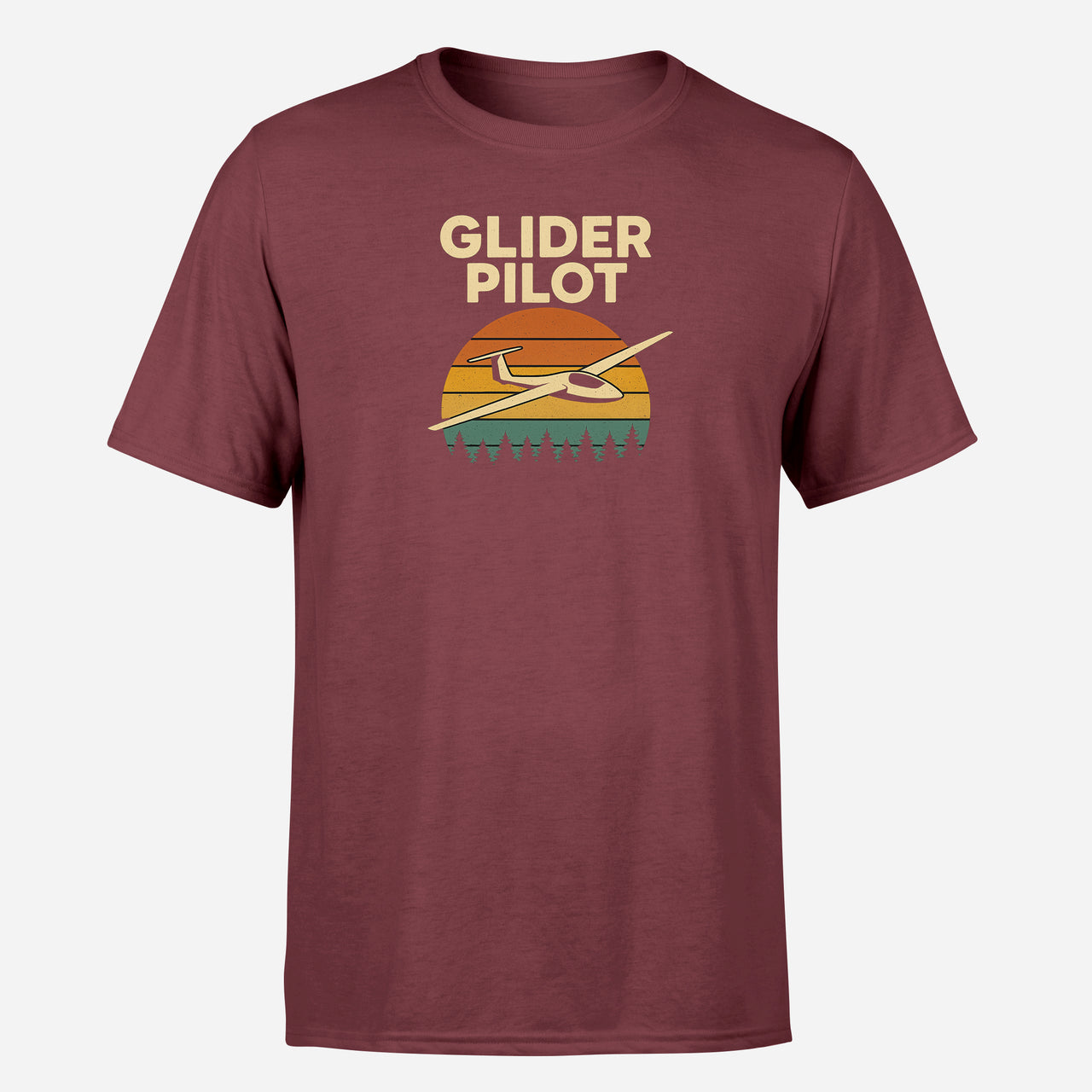Retro Glider Design Super Quality T-Shirts