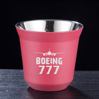 Thumbnail for Boeing 777 & Plane Designed Double Wall Stainless Steel Coffee Mugs
