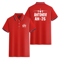 Thumbnail for Antonov AN-26 & Plane Designed Stylish Polo T-Shirts (Double-Side)