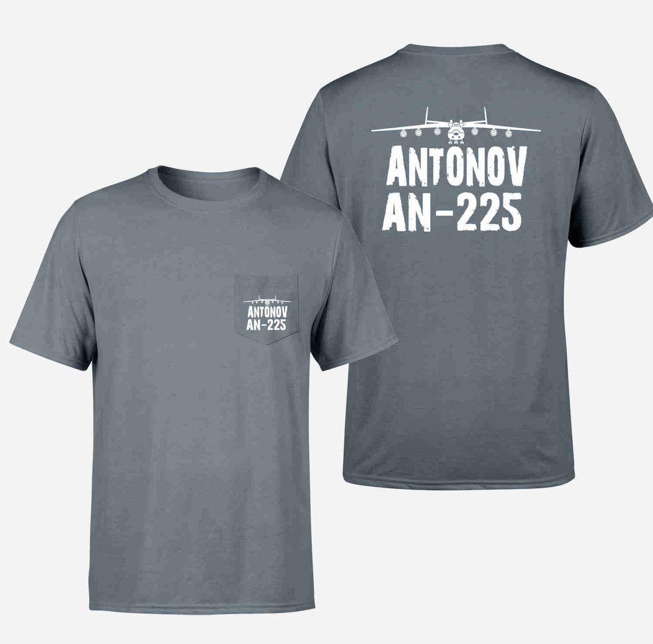 Antonov AN-225 & Plane Designed Pocket T-Shirts