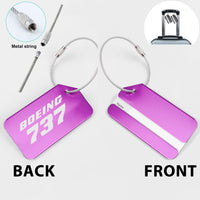 Thumbnail for Boeing 737 & Text Designed Fashion Metal Luggage Tags