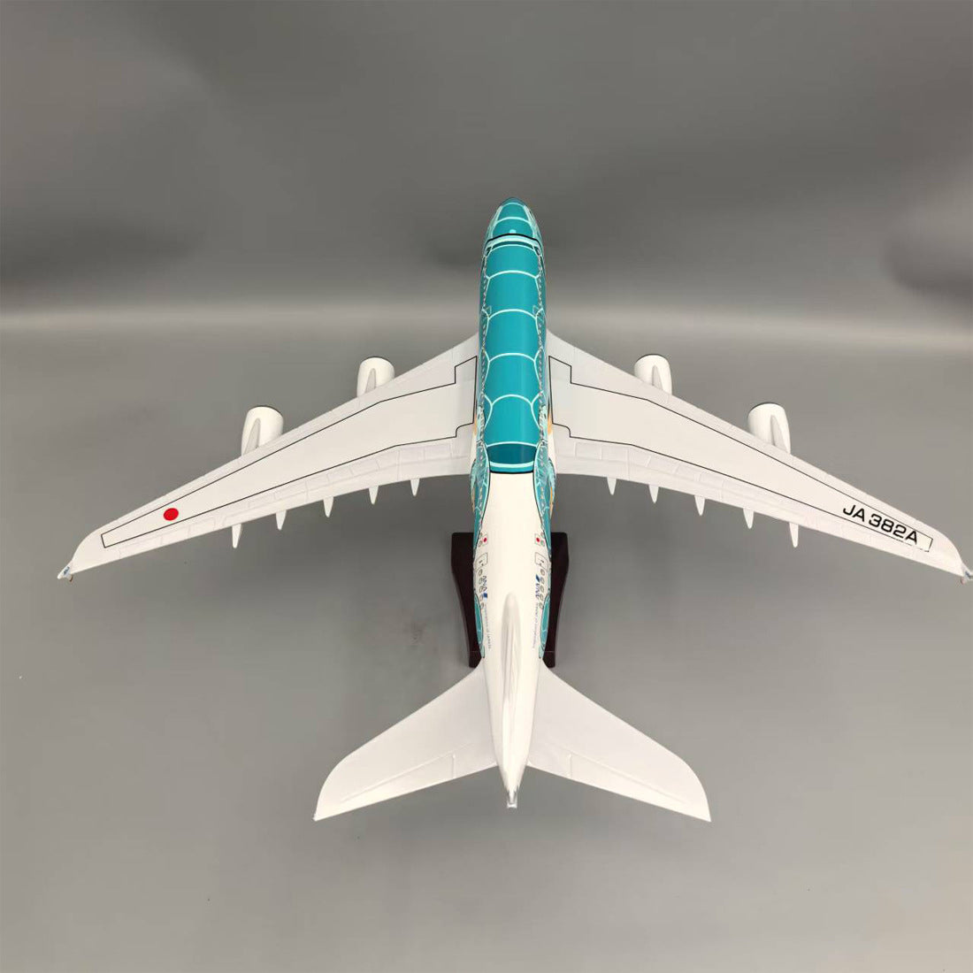 Air Japan ANA Green Sea Turtle Airbus A380 Airplane Model (1/160 Scale)