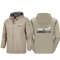 Thumbnail for The Airbus A320 Designed Rain Jackets & Windbreakers