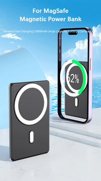 Thumbnail for 5000mAh 15W Magnetic Wireless Power Bank for Magsafe