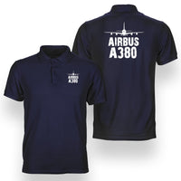 Thumbnail for Airbus A380 & Plane Designed Double Side Polo T-Shirts