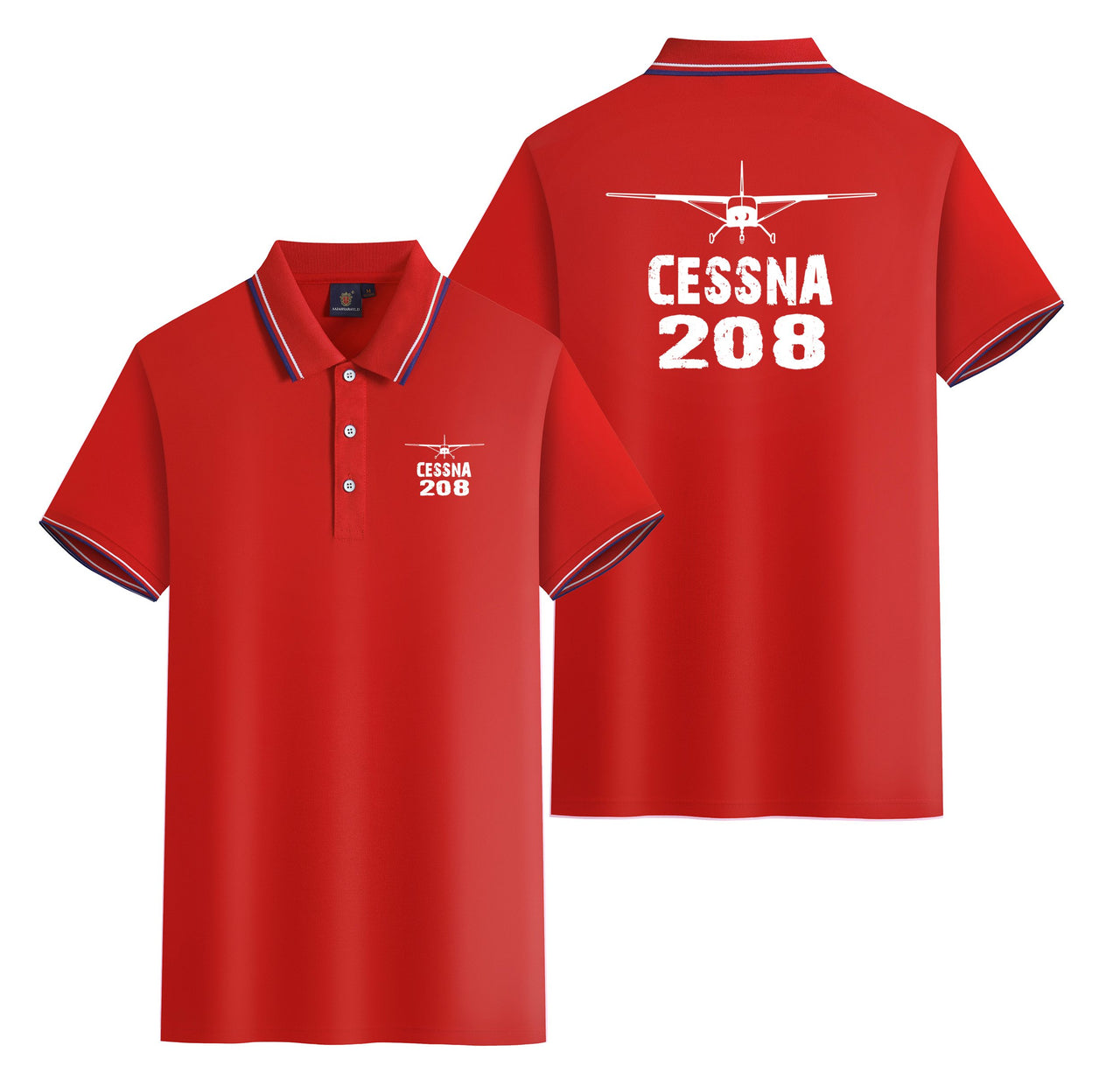 Cessna 208 & Plane Designed Stylish Polo T-Shirts (Double-Side)