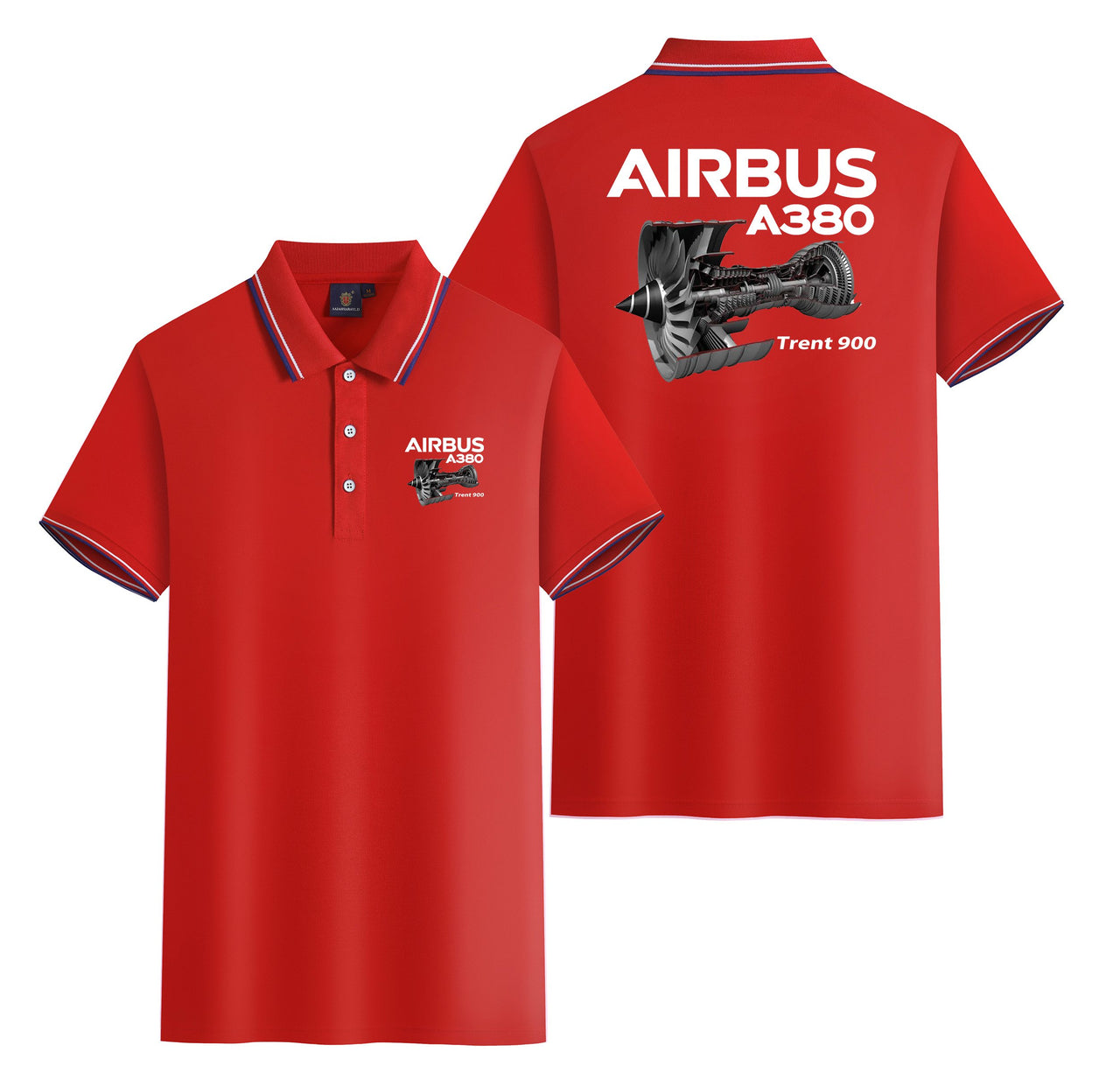 Airbus A380 & Trent 900 Engine Designed Stylish Polo T-Shirts (Double-Side)