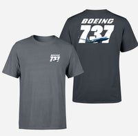 Thumbnail for Super Boeing 737+Text Designed Double-Side T-Shirts