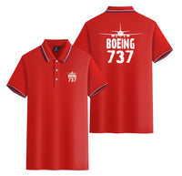 Thumbnail for Boeing 737 & Plane Designed Stylish Polo T-Shirts (Double-Side)