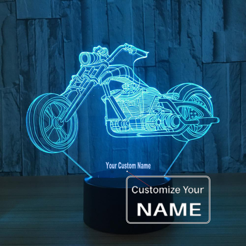 3D Classic Motorcycle Designed Night Lamp