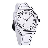 Thumbnail for 2D Comic Style Watches Black White Quartz Watch