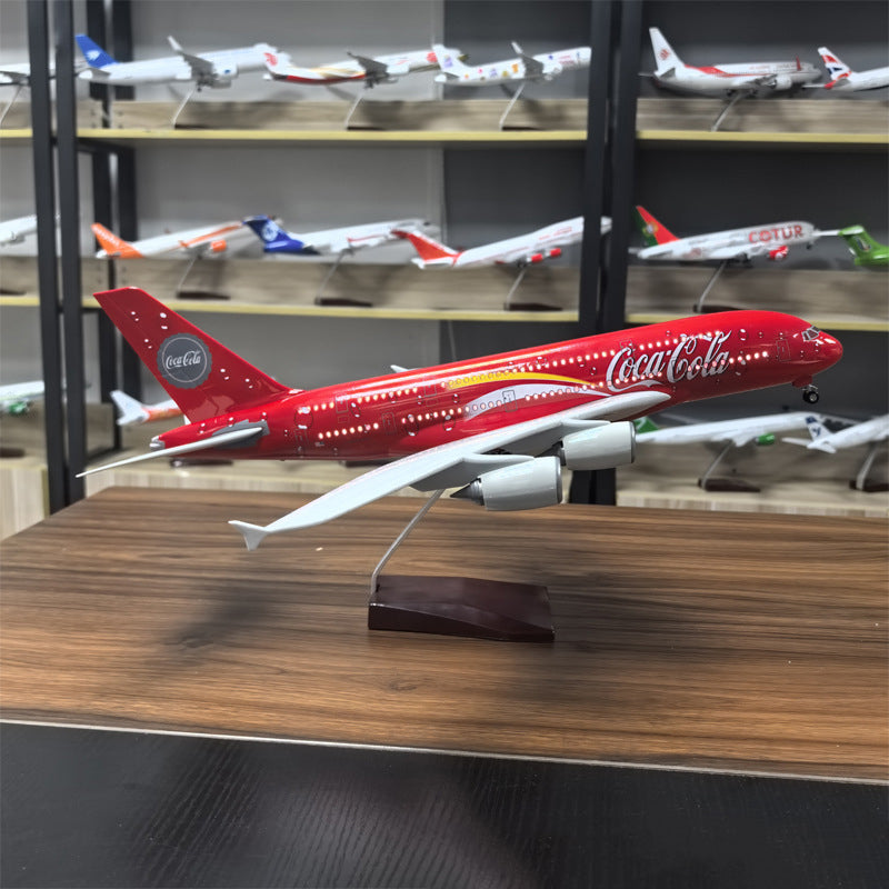 Coc Cola  Airbus A380 Airplane Model (1/160 Scale)